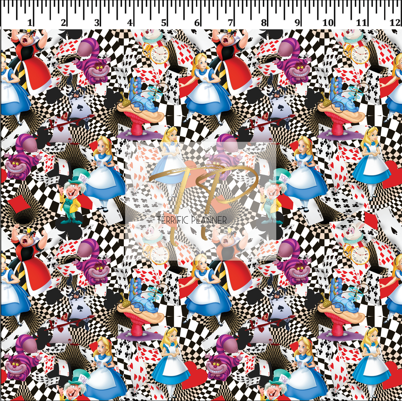 Alice in Wonderland Fabric - READY TO SHIP