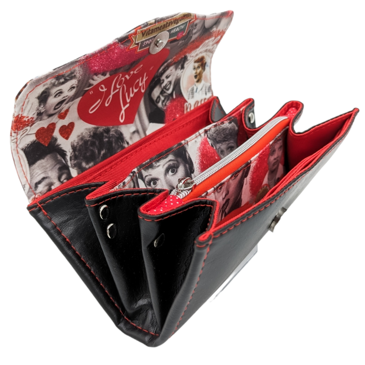 I Love Lucy Black Wallet