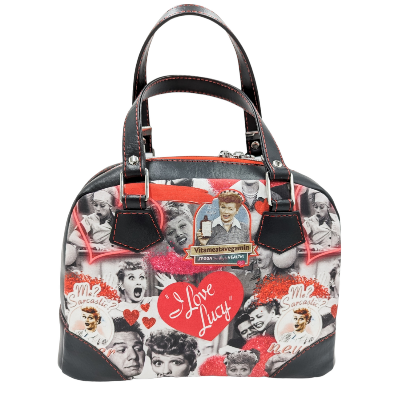 I Love Lucy - Black HYD Bowler Bag