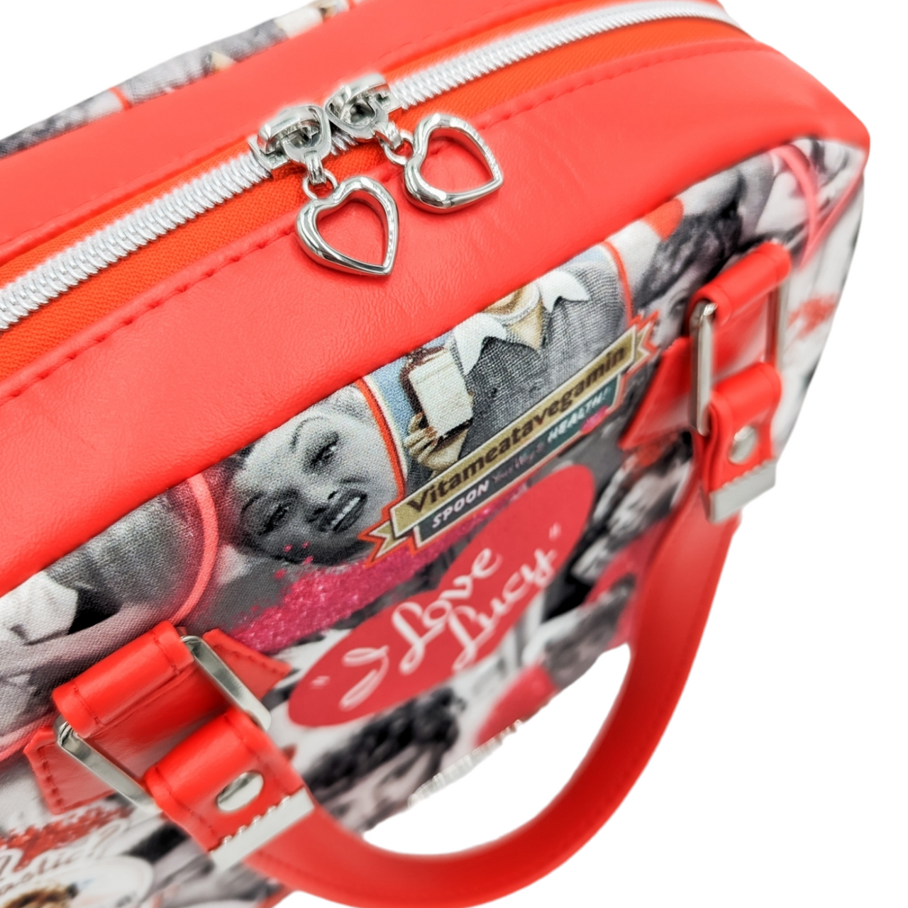 I Love Lucy - Red HYD Bowler Bag