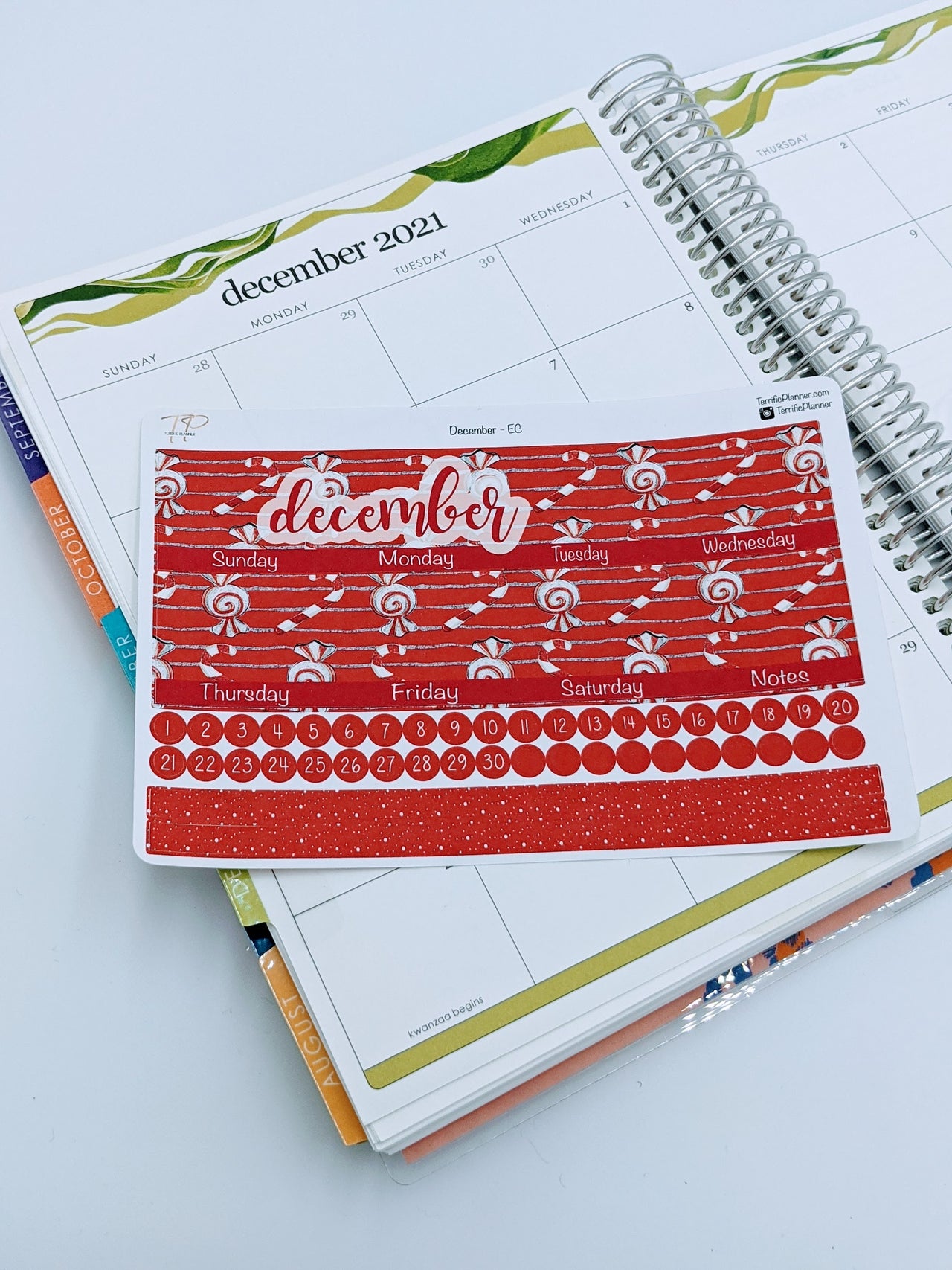 December Monthly Planner Sticker Kit