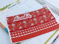 Thumbnail for December Monthly Planner Sticker Kit