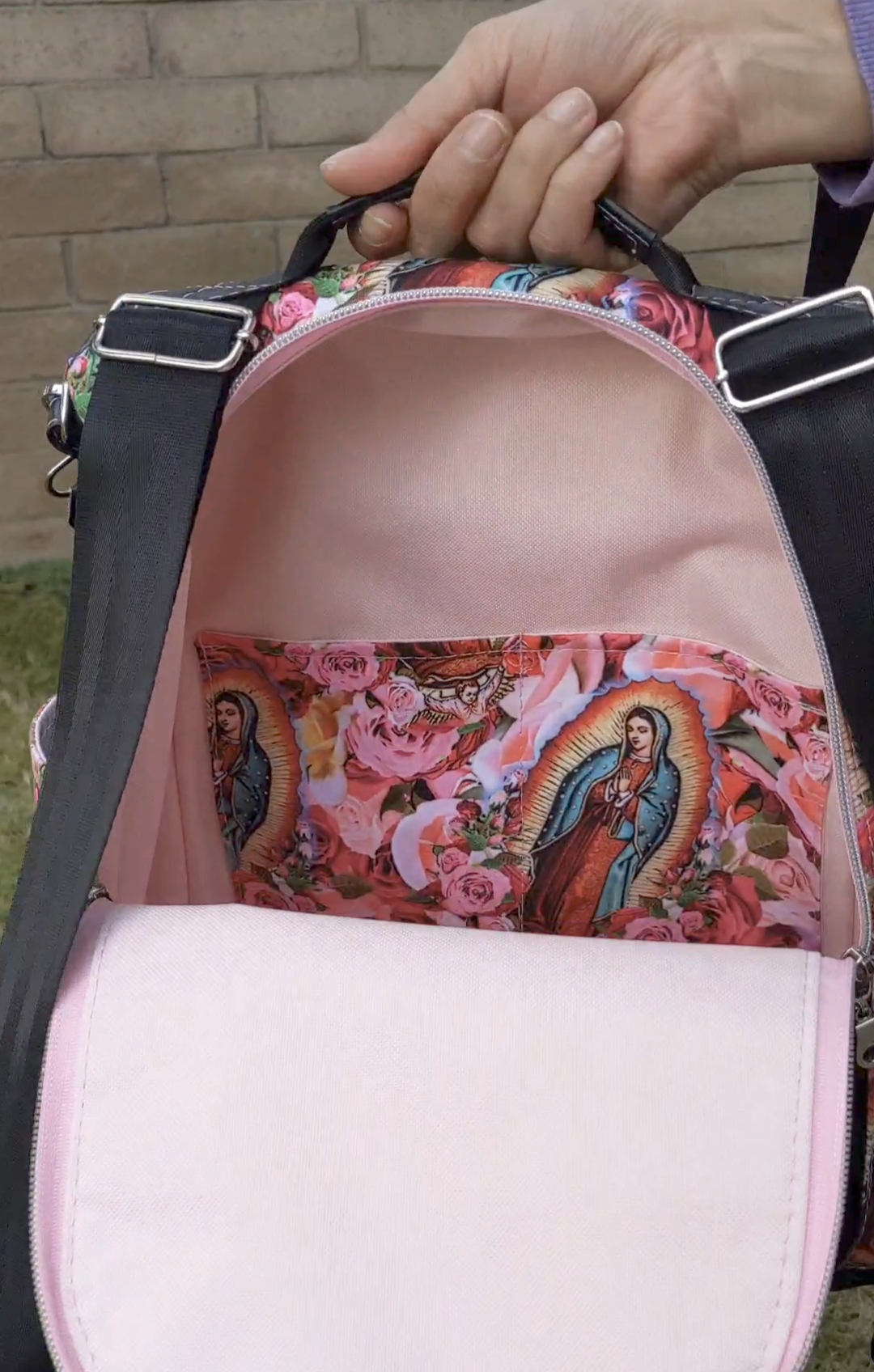Virgen De Guadalupe Convertible Backpack