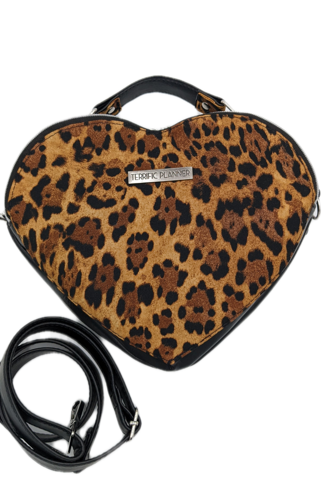 Cheetah Mini Heart Bag