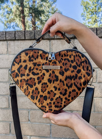 Thumbnail for Cheetah Mini Heart Bag