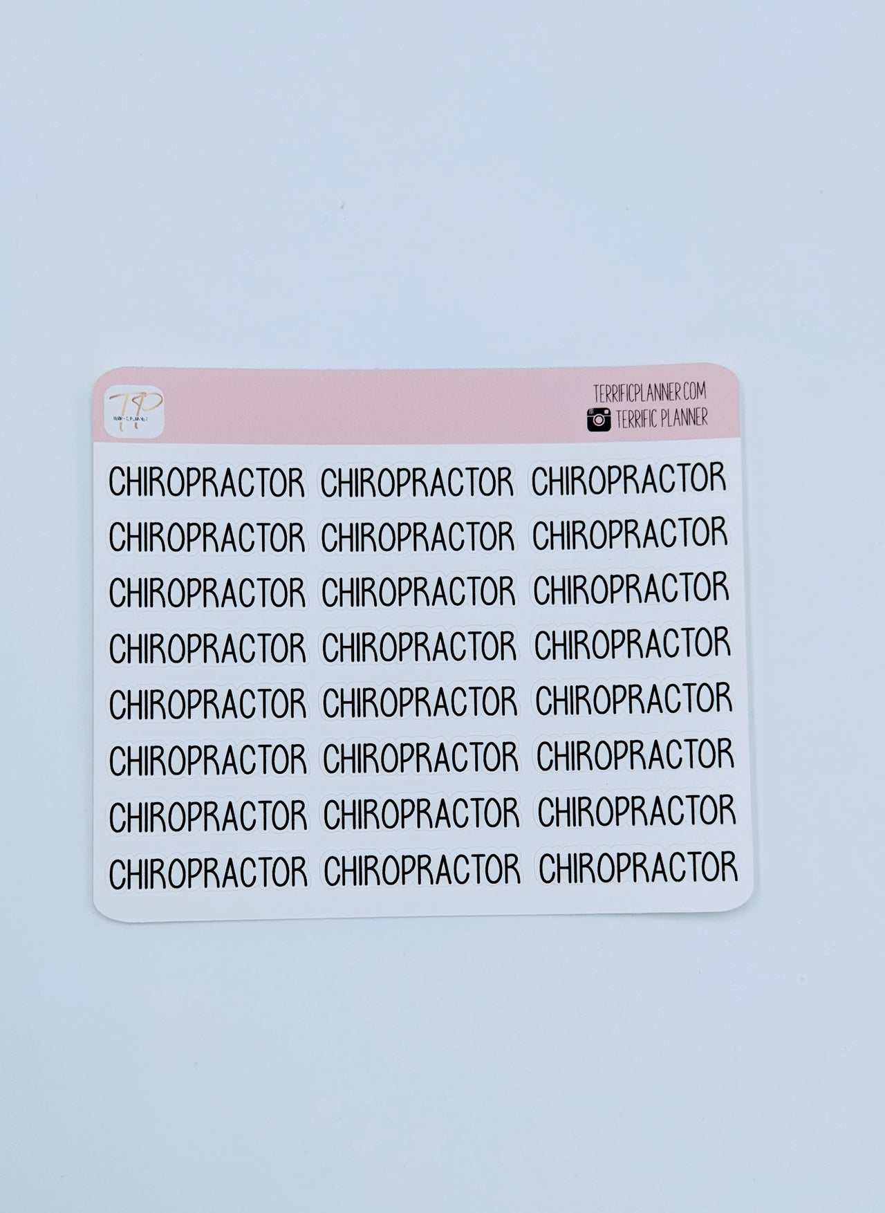 Chiropractor Script Stickers