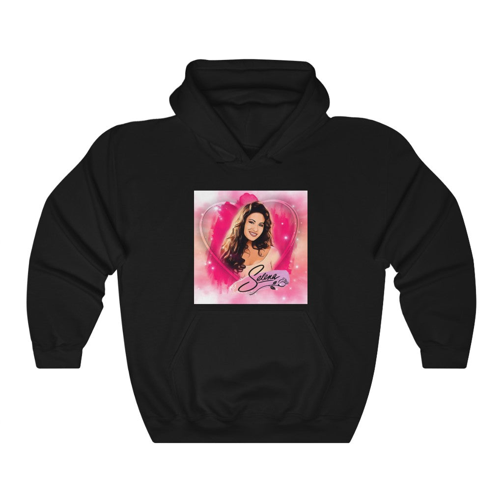 Selena Pink Heart Hoodie - Hooded Sweatshirt