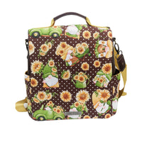 Thumbnail for Gnomes and Sunflowers Convertible Backpack