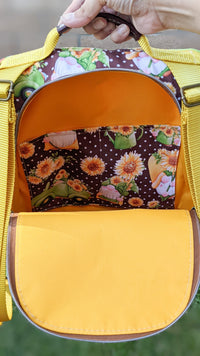 Thumbnail for Gnomes and Sunflowers Convertible Backpack