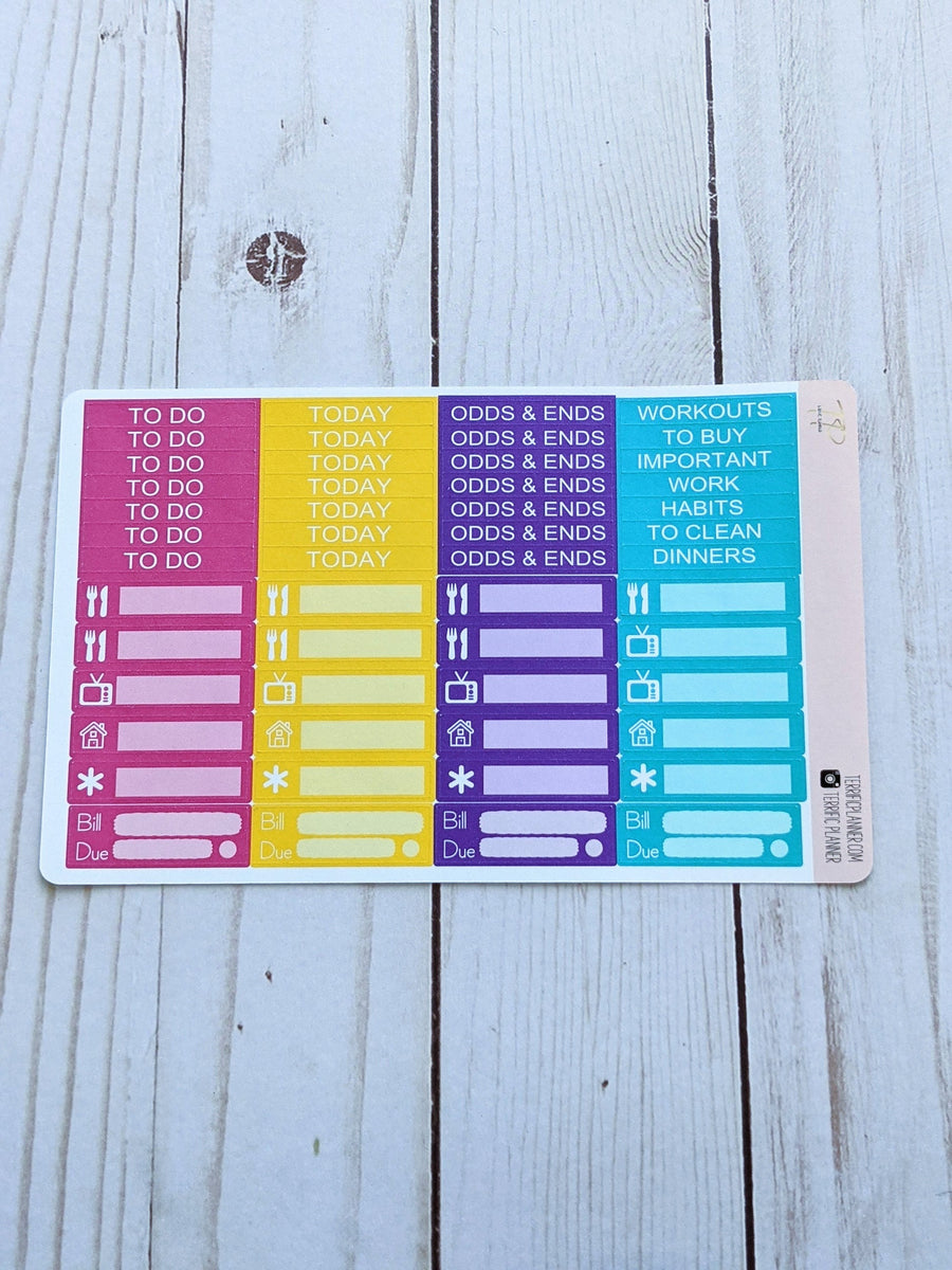 Colorful Artist Frida Full Weekly Planner Kit