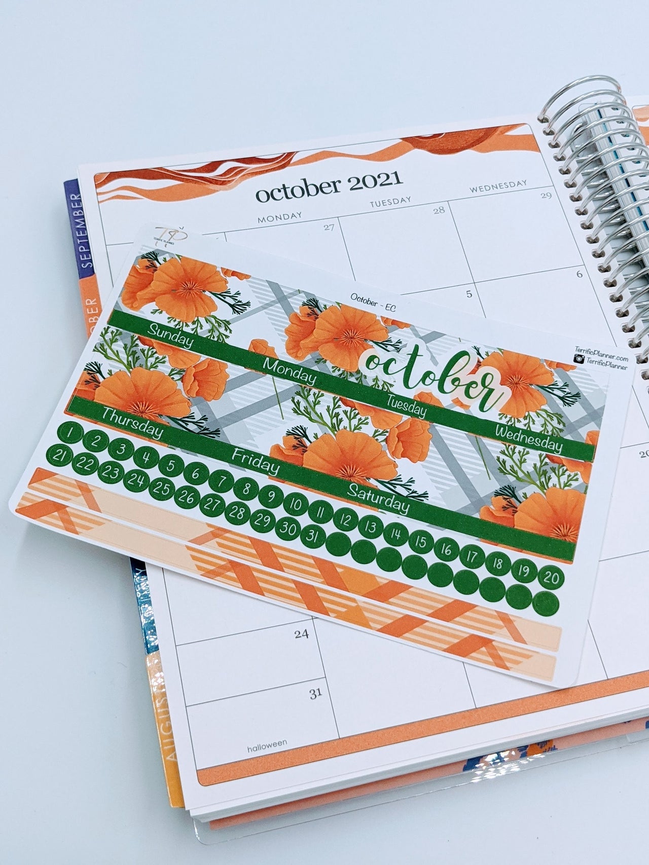 October Monthly Planner Sticker Kit