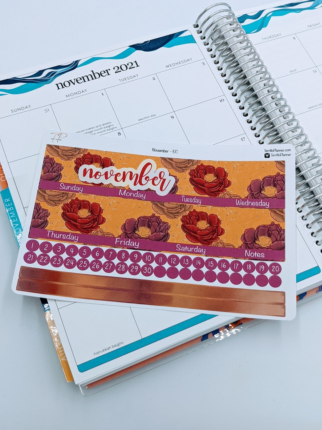 November Monthly Planner Sticker Kit
