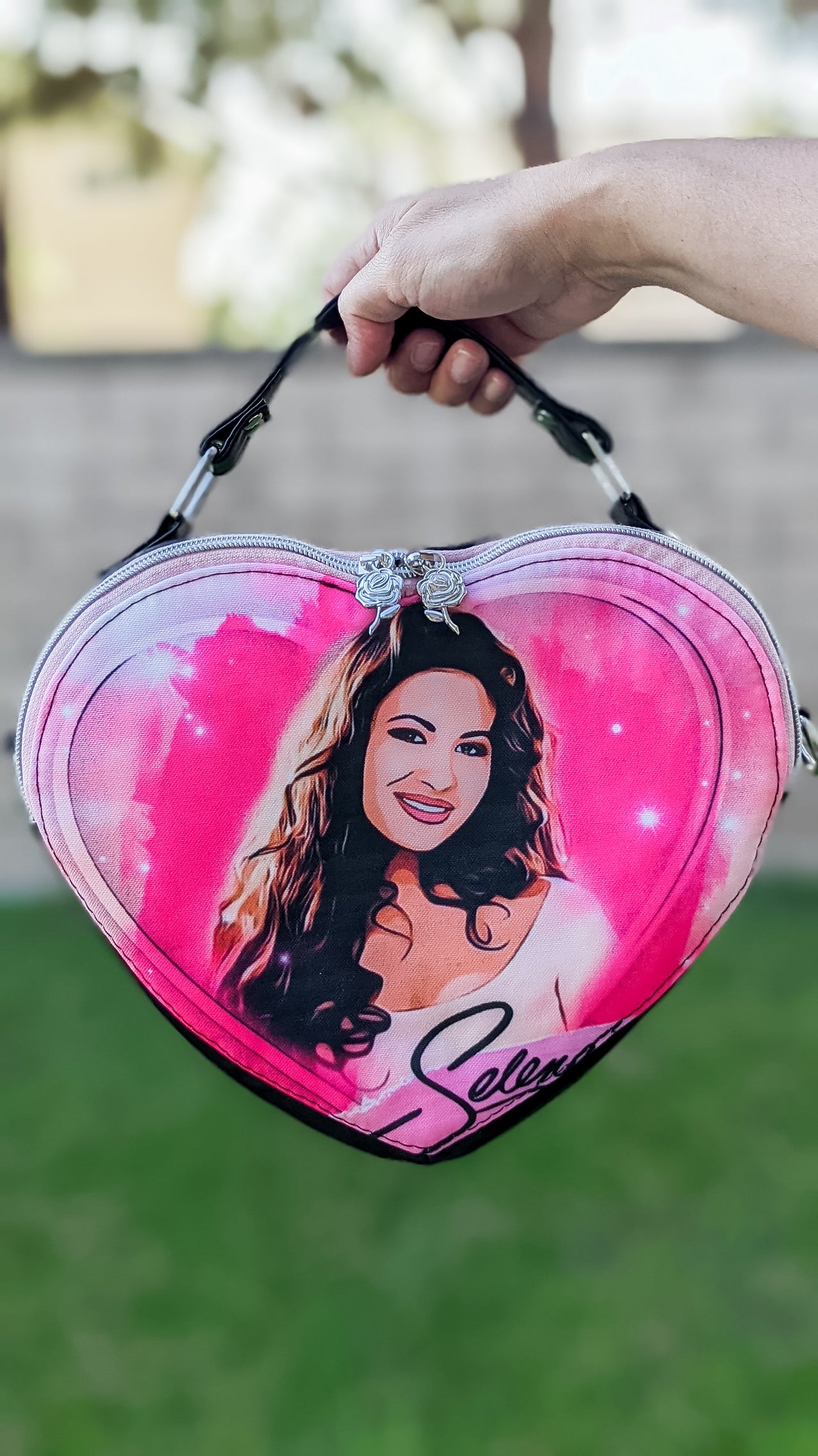 Selena Pink Mini Heart Bag
