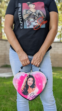 Thumbnail for Selena Pink Mini Heart Bag