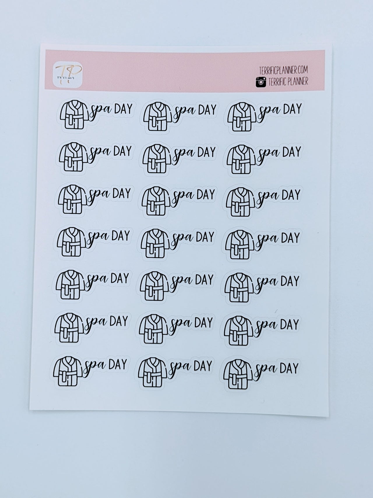 Spa Day/Appointment Icon Stickers