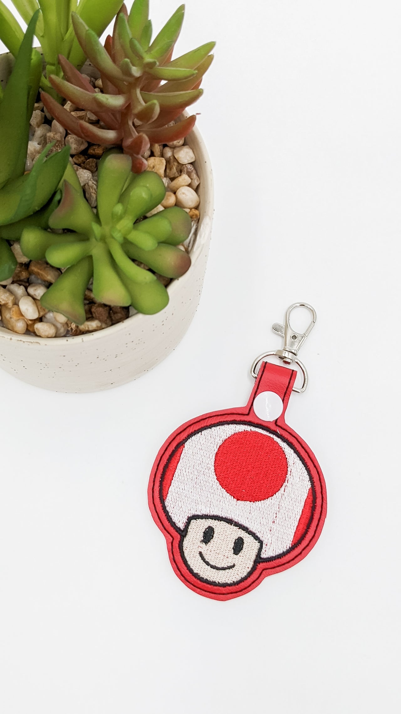 Toad Power Up Keychain