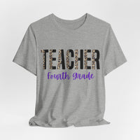 Thumbnail for Teacher Fourth Grade Short Sleeve Tee