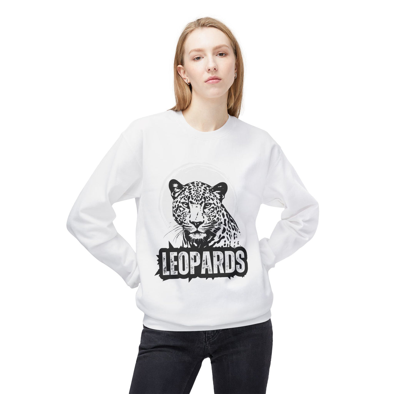 Leopards Softstyle Fleece Crewneck Sweatshirt