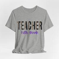 Thumbnail for Teacher Fifth Grade Short Sleeve Tee