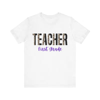 Thumbnail for Teacher First Grade Jersey Short Sleeve Tee