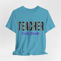 Thumbnail for Teacher First Grade Jersey Short Sleeve Tee