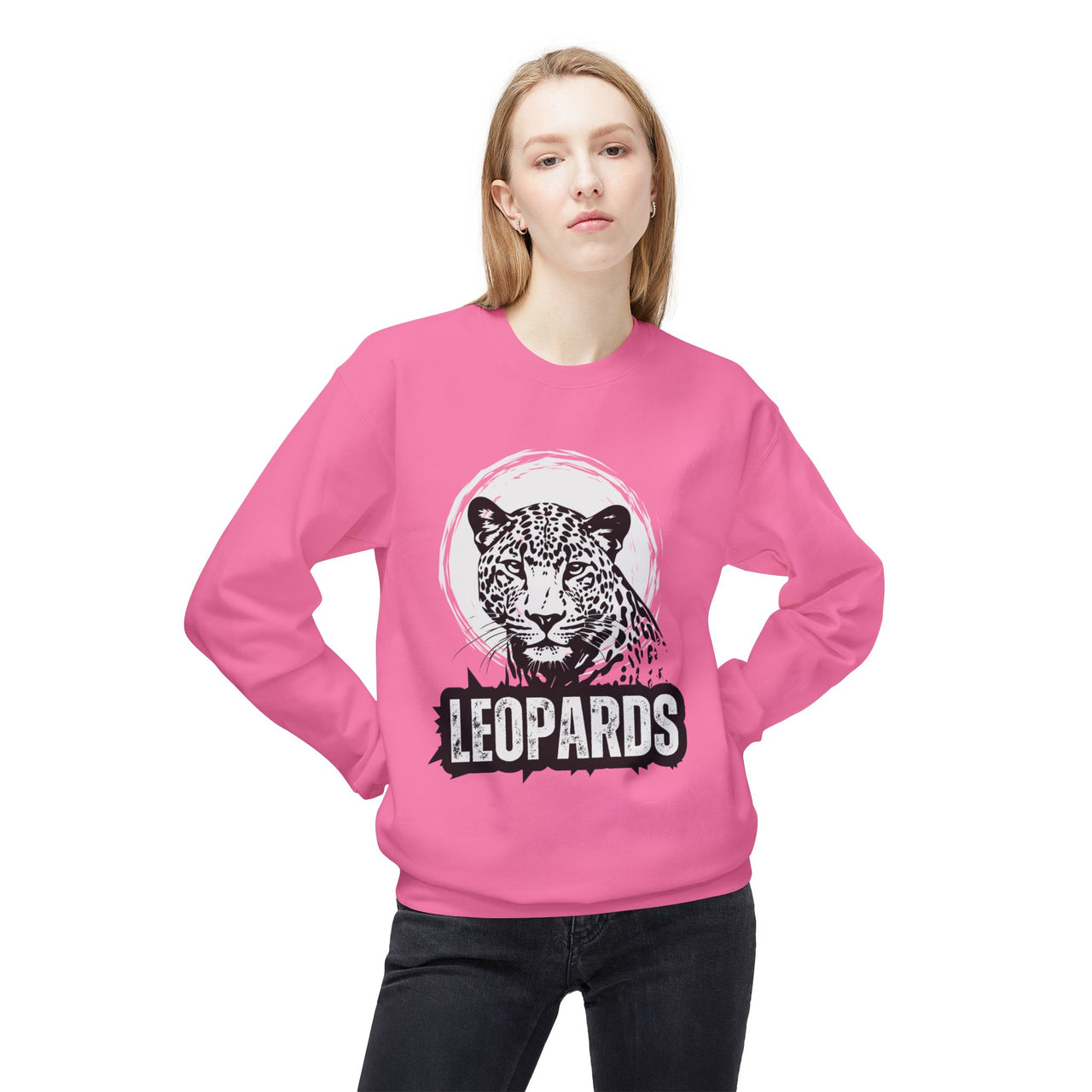 Leopards Softstyle Fleece Crewneck Sweatshirt