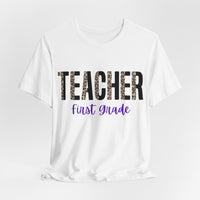 Thumbnail for Teacher First Grade Jersey Short Sleeve Tee