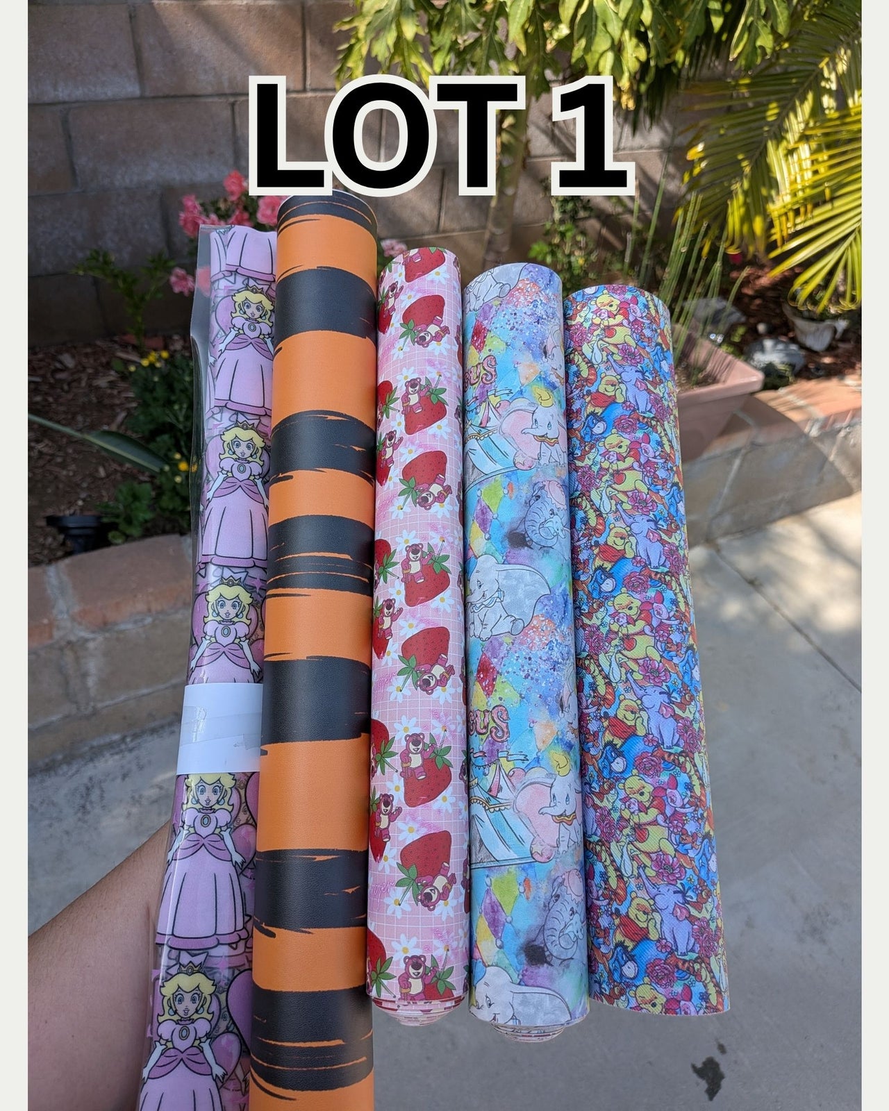 Faux Leather Bundle - 5 rolls - Lot 1