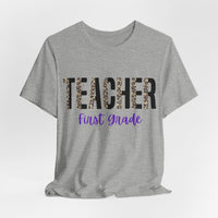 Thumbnail for Teacher First Grade Jersey Short Sleeve Tee