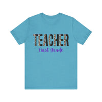 Thumbnail for Teacher First Grade Jersey Short Sleeve Tee