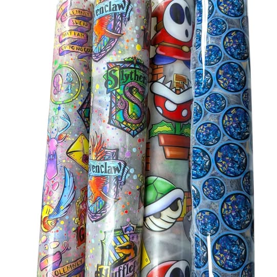 TPU vinyl fabric rolls lot of 4 for crafting or bag making