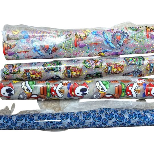 TPU vinyl fabric rolls lot of 4 for crafting or bag making