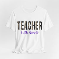 Thumbnail for Teacher Fifth Grade Short Sleeve Tee