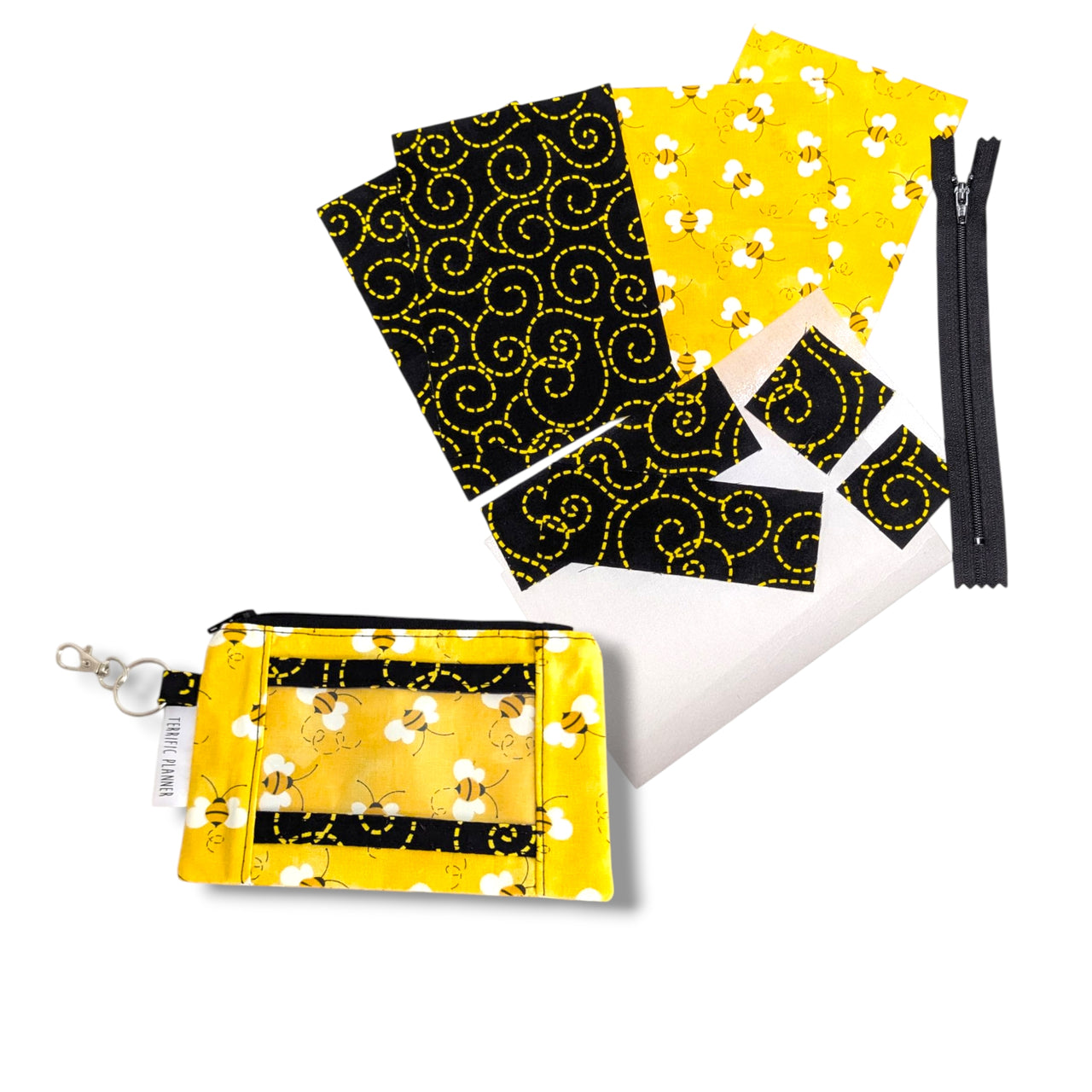Sweet as Honey Clip & Go ID Coin Purse Sewing Kit