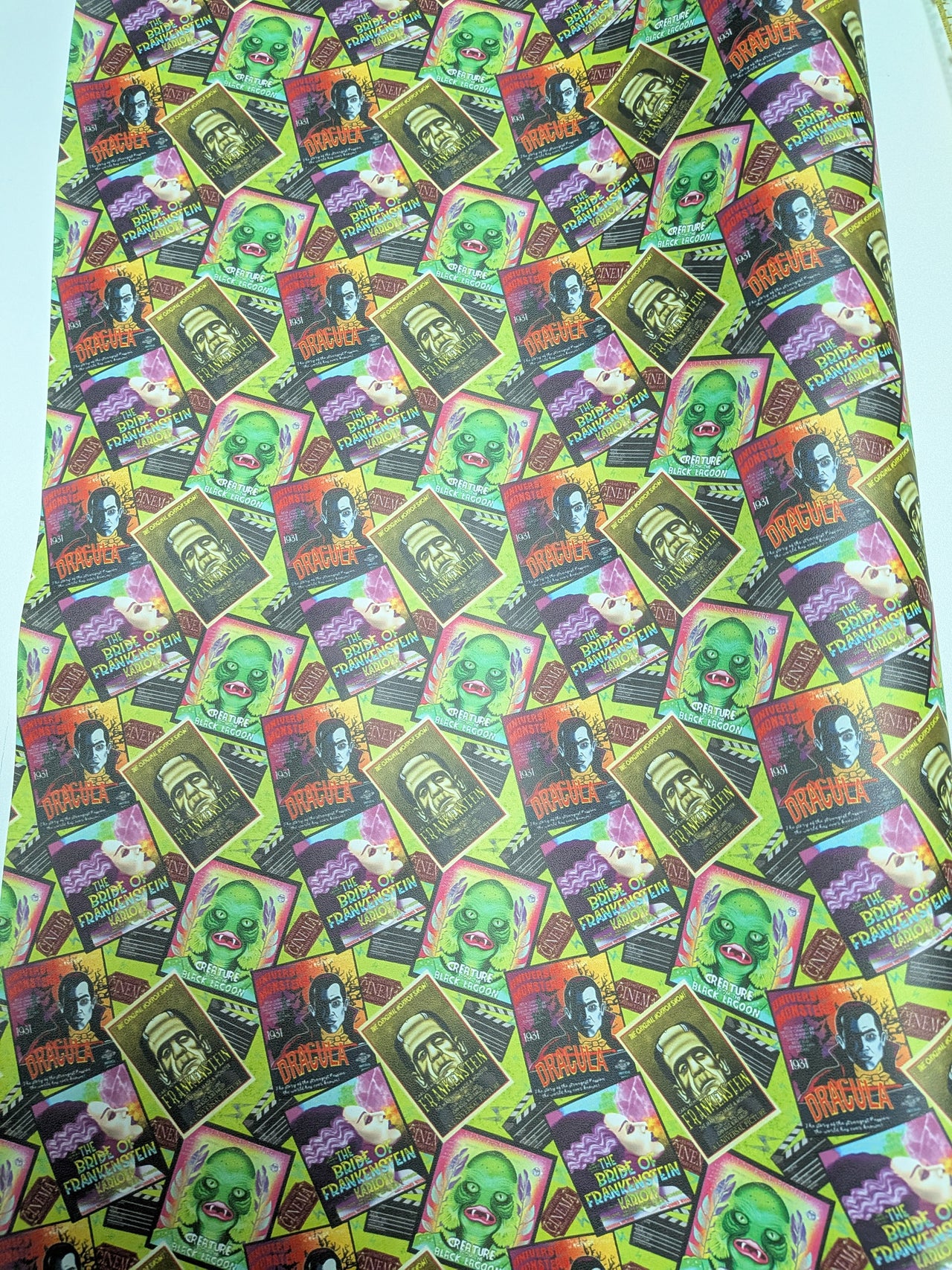 Classic Monsters vinyl Roll - Destash