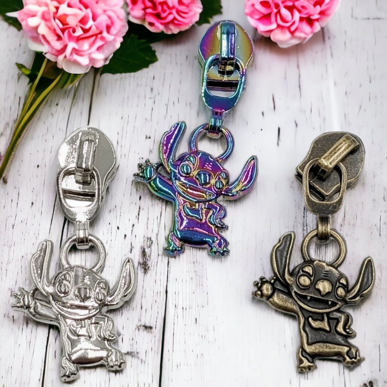 Cute Alien Zipper Pull - Pack of 5