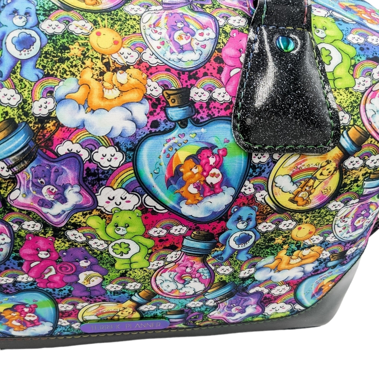 Colorful Bottle Bears Duffle Traveler Bag