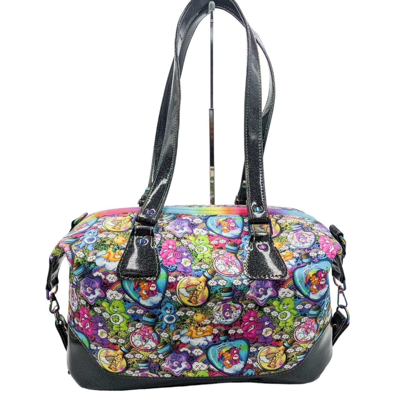 Colorful Bottle Bears Duffle Traveler Bag