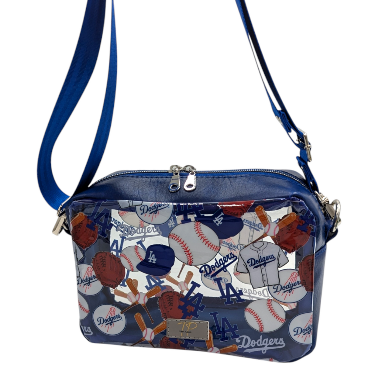 Dodgers Clear Vinyl Boxy Crossbody Bag