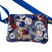 Thumbnail for Dodgers Clear Vinyl Boxy Crossbody Bag