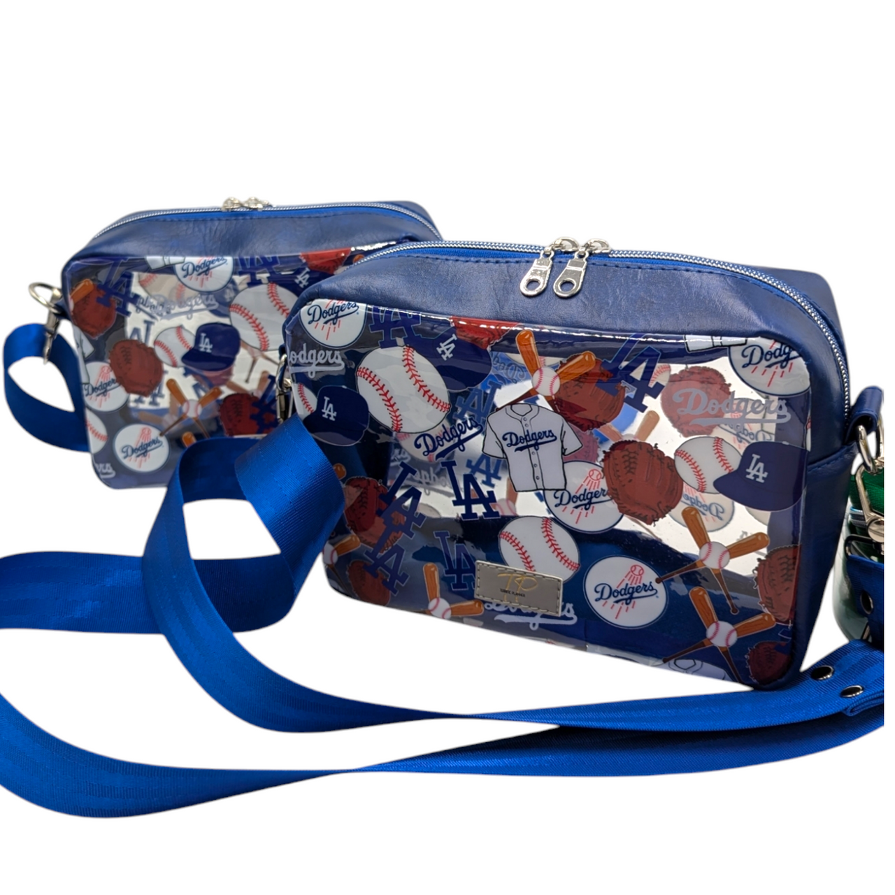 Dodgers Clear Vinyl Boxy Crossbody Bag