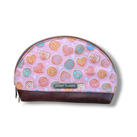 Thumbnail for Pink Pan Dulce Makeup Bag Dumpling Pouch