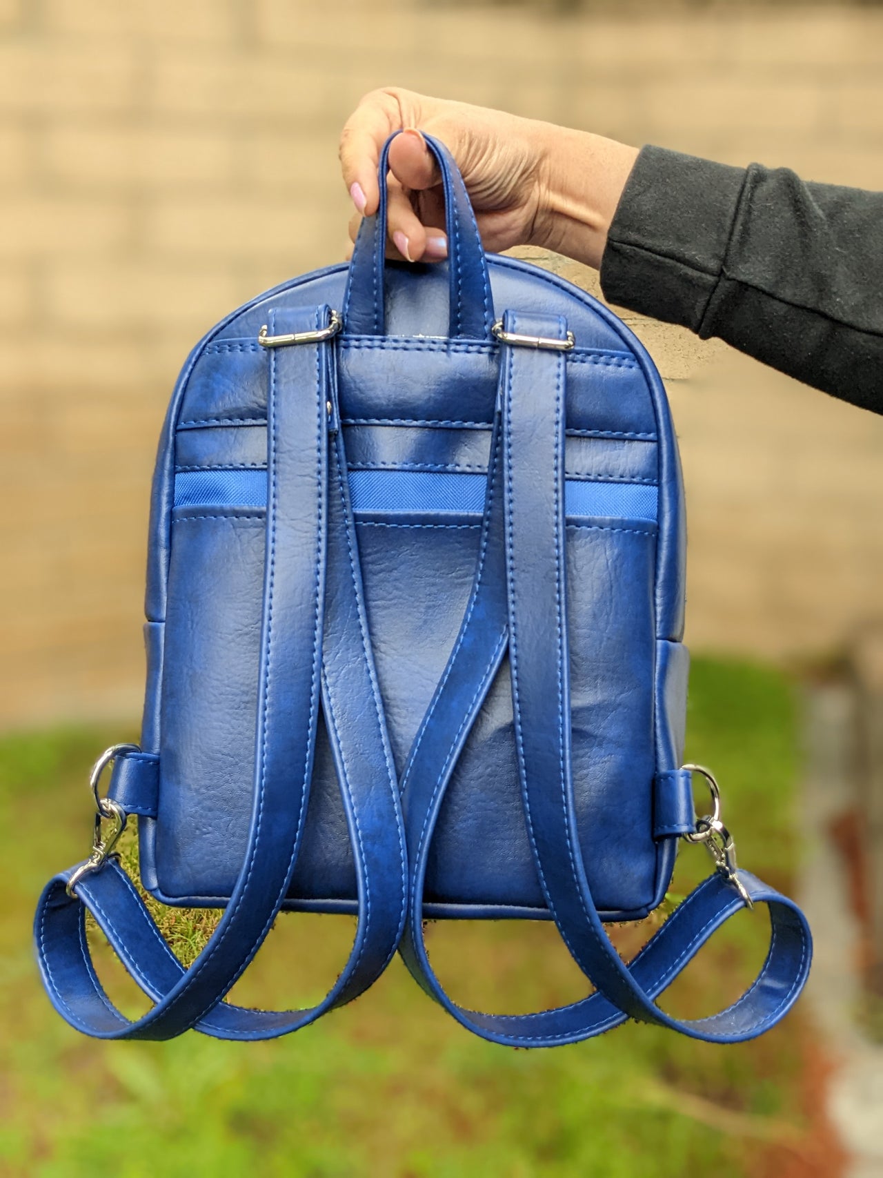 blue leather backpack mini Dodger Blue Betty Mini Backpack – Terrific Planner