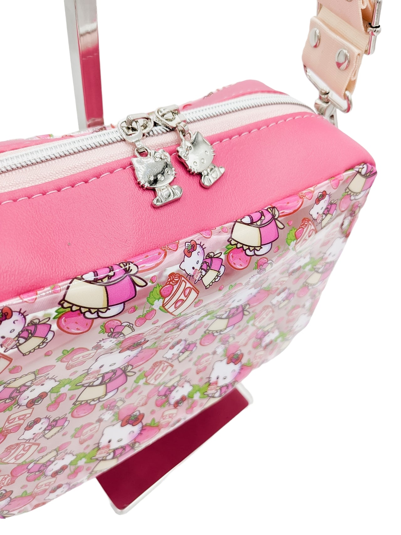 Hello Kitty Clear Vinyl Boxy Crossbody Bag