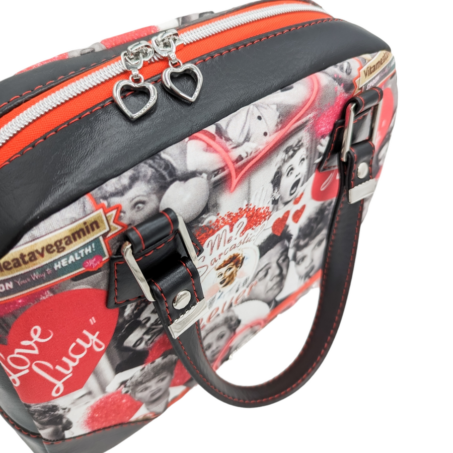 I Love Lucy - Black HYD Bowler Bag