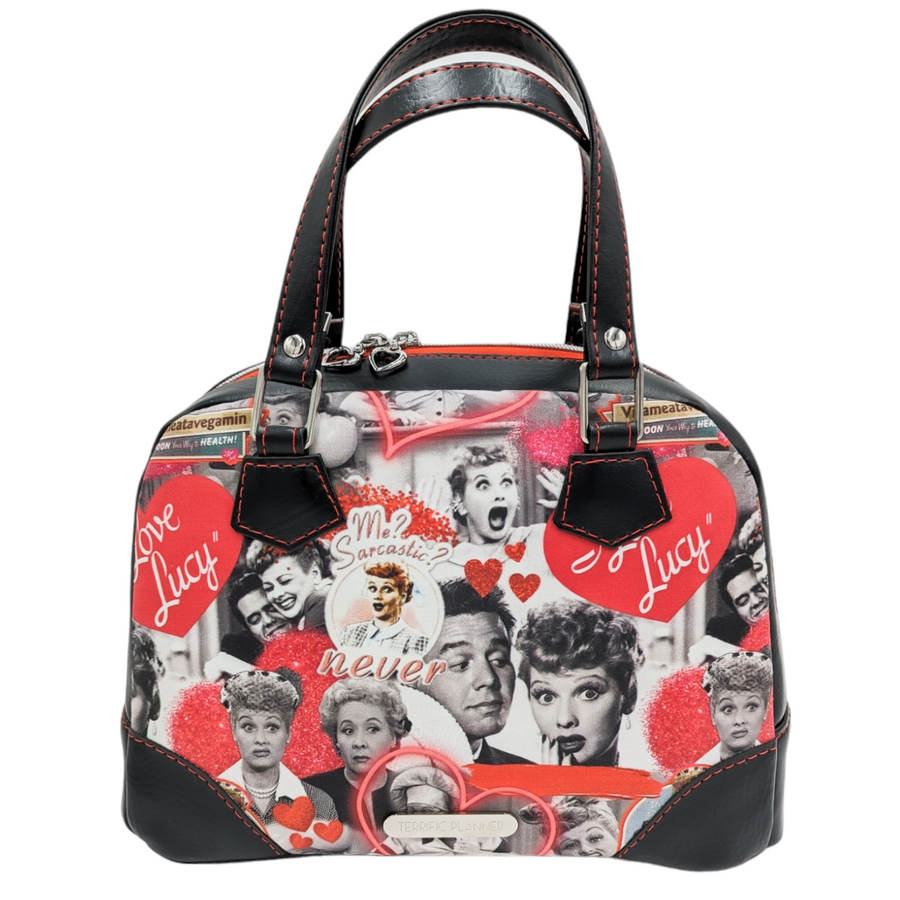 I Love Lucy - Black HYD Bowler Bag