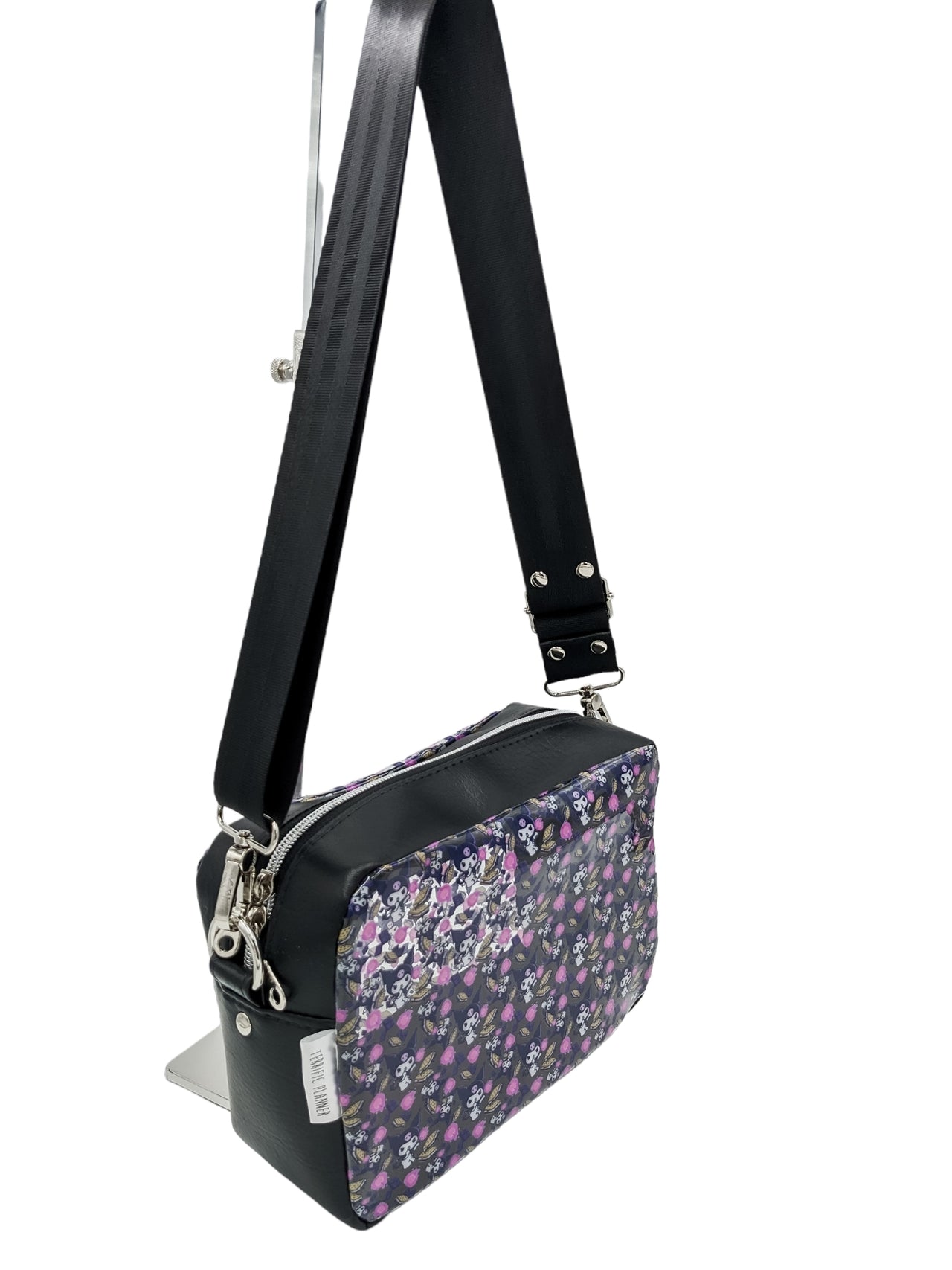 Kuromi Clear Vinyl Boxy Crossbody Bag