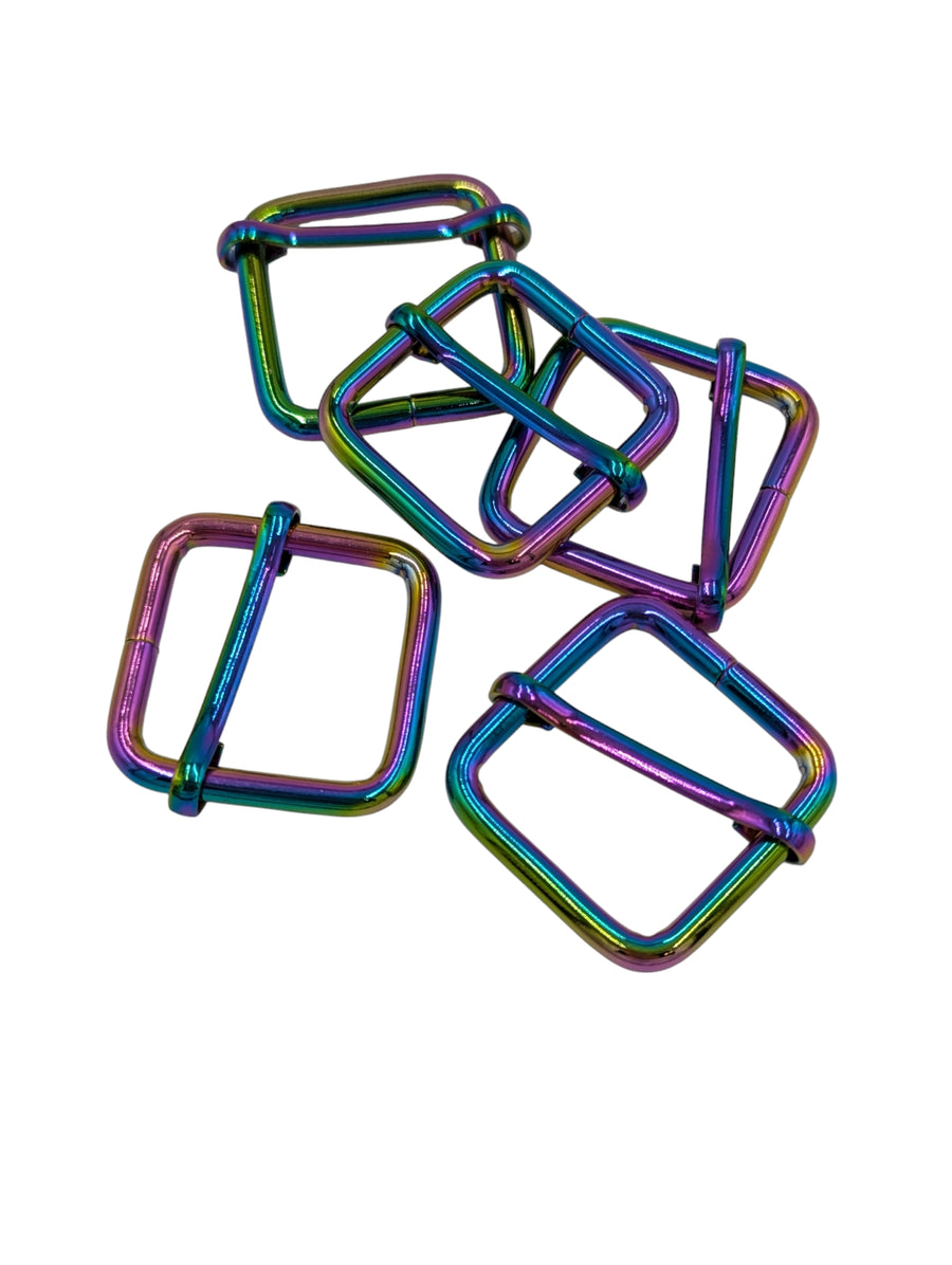 1" wide mouth adjustable sliders Rainbow