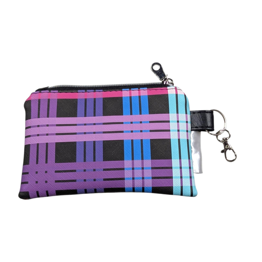 Plaid ID Coin Purse