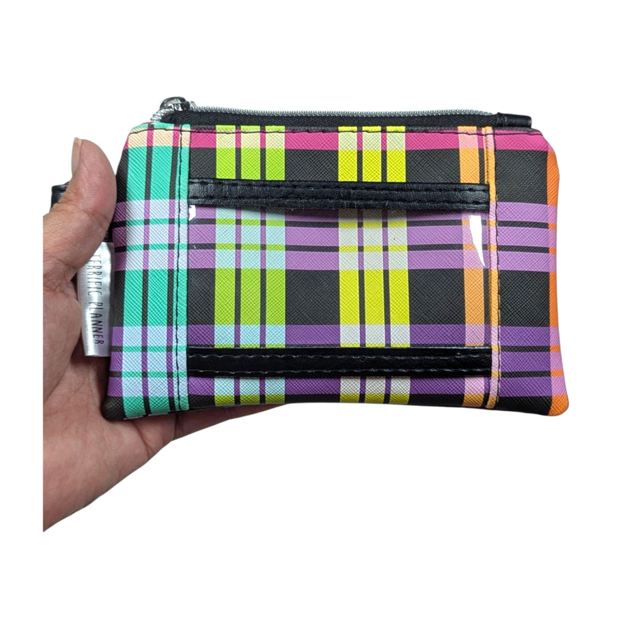 Plaid ID Coin Purse